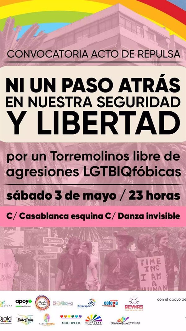 Dos jóvenes denuncian una agresión homófoba en el centro de Torremolinos (Málaga)
