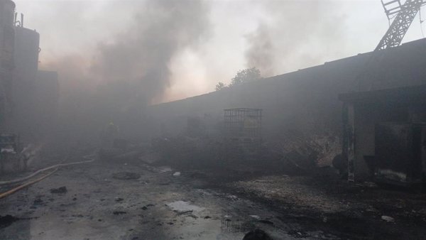El alcalde de Oion dice que el incendio en una empresa ha sido 