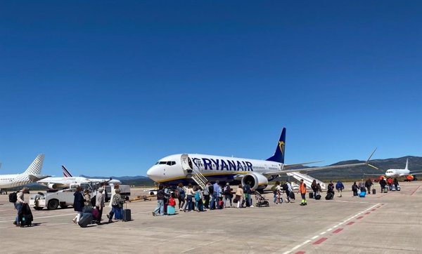 El aeropuerto de Castellón registra más de 28.900 pasajeros en abril y cierra su mejor primer cuatrimestre