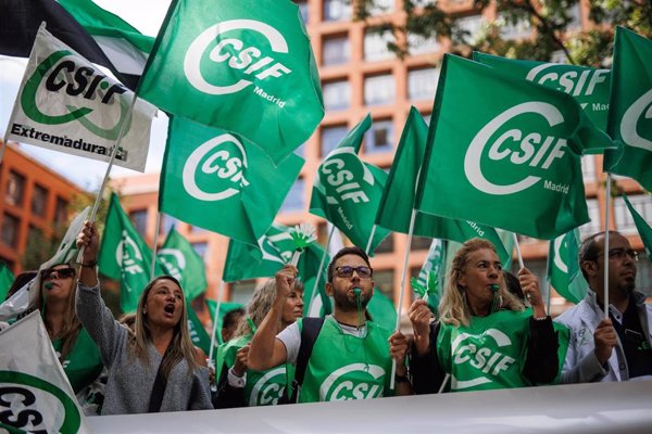 CSIF se moviliza en toda España para protestar por la 