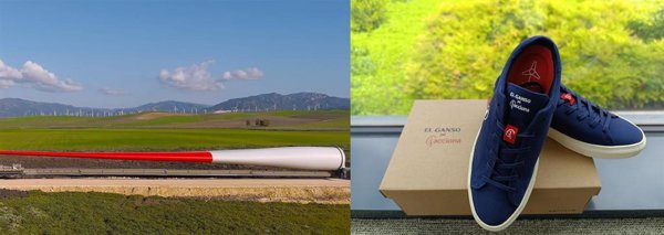 Acciona Energía y El Ganso lanzan unas zapatillas fabricadas con palas recicladas de molinos de viento