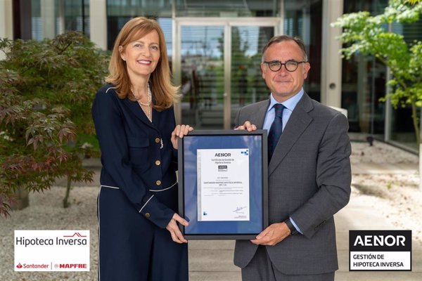 La gestión de la hipoteca inversa de Santander y Mapfre recibe la certificación de Aenor