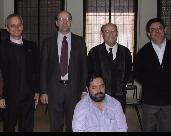 Prevost visitó el Colegio San Agustín de Zaragoza, en 2005, cuando era prior de la orden