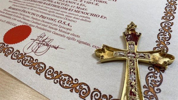 La cruz pectoral de León XIV contiene reliquias de San Agustín, santa Mónica y de dos obispos españoles