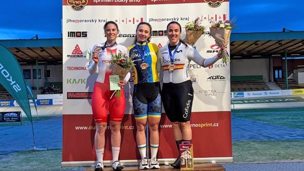 La ciclista española Helena Casas gana la medalla de bronce en el GP de Brno