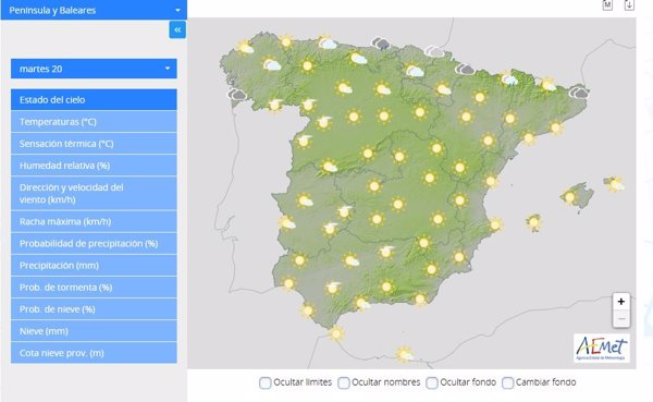 La estabilidad se impone este martes y las temperaturas ascienden de forma moderada