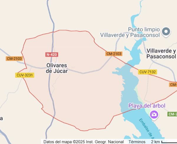 Encuentran el cuerpo de una persona calcinada en el interior de un vehículo en Olivares del Júcar (Cuenca)