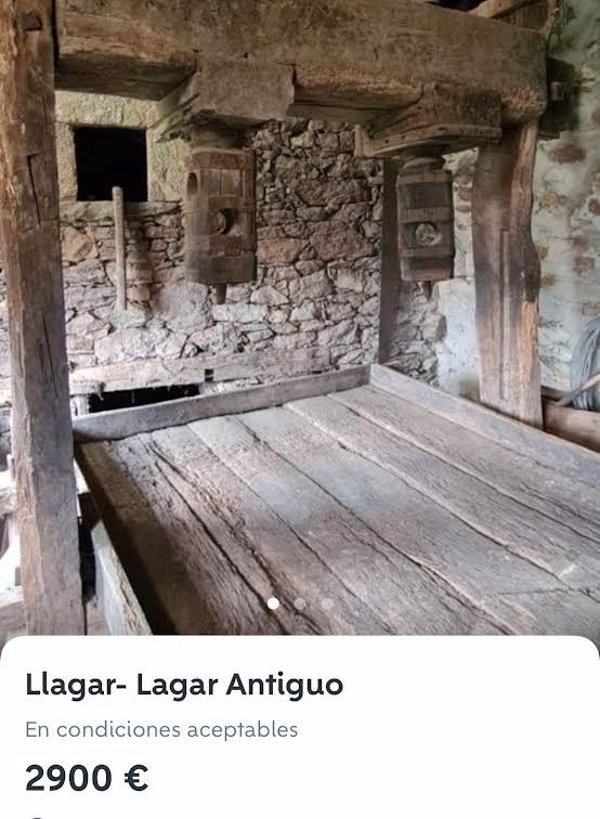 Foro Asturias alerta de la venta por Internet de lagares tradicionales asturianos de sidra
