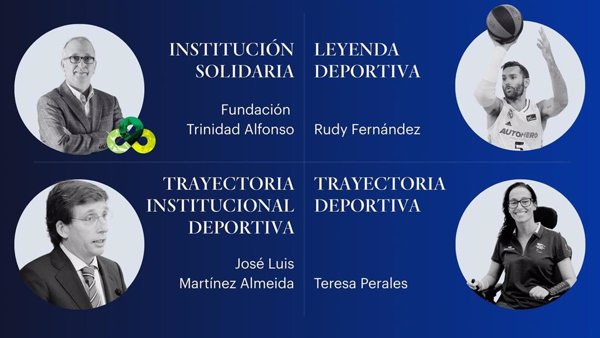 Almeida, Teresa Perales, Rudy Fernández y la Fundación Trinidad Alfonso, premiados del ISDE Sports Covention 25