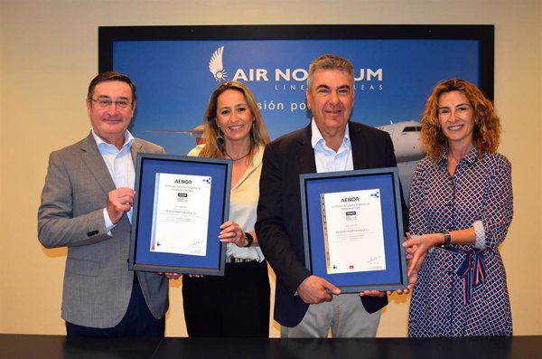 Air Nostrum, primera aerolínea en obtener la doble certificación Aenor de Compliance penal y tributario