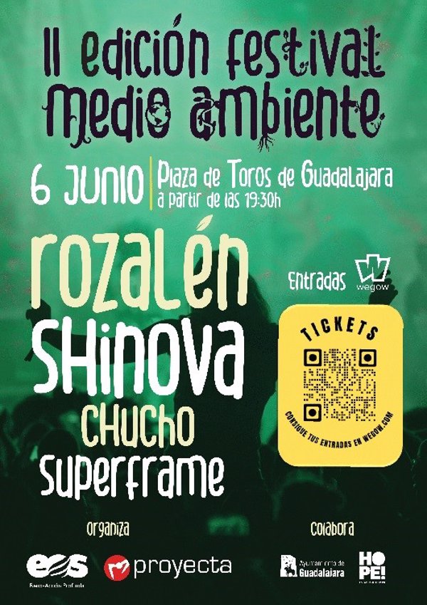 Suspenden la II Edición del Festival Medio Ambiente (Guadalajara) ante la insolvencia de la comercializadora de entradas