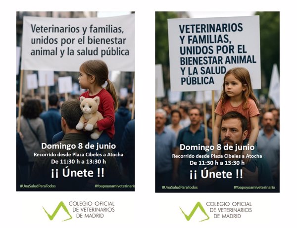 Los veterinarios convocan una manifestación el 8 de junio en Madrid para 