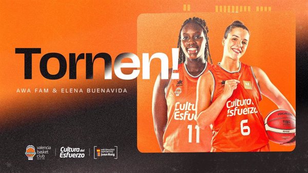 Awa Fam y Elena Buenavida vuelven al primer equipo del Valencia Basket