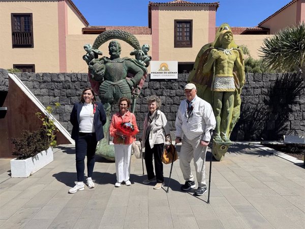 Los reyes de Noruega visitaron Pirámides de Güímar para rendir homenaje al legado de Thor Heyerdahl
