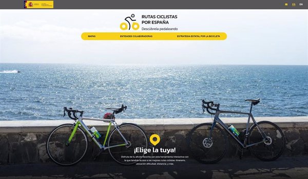 Transportes lanza una web con más de 11.500 kilómetros de rutas ciclistas por España para fomentar el cicloturismo