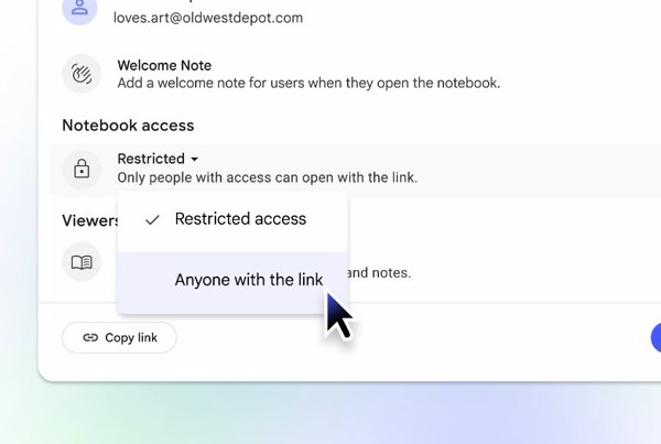 NotebookLM permite compartir cuadernos con cualquier usuario mediante los nuevos enlaces públicos