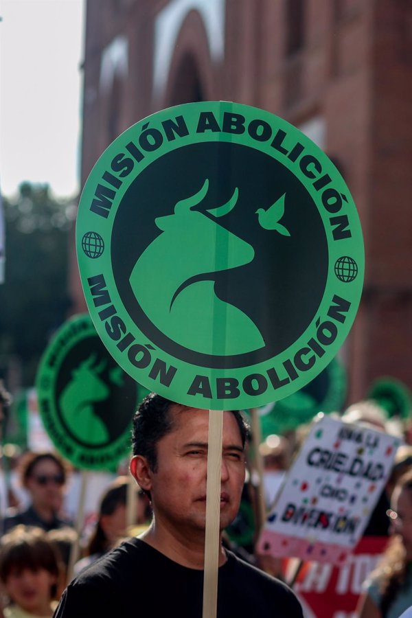 PACMA anuncia una nueva manifestación antitaurina el 20 de septiembre en Madrid con el lema 'Misión Abolición'
