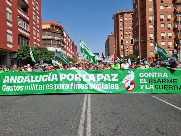 Sumar, Podemos e IU apoyarán este sábado una manifestación en Madrid en oposición al rearme