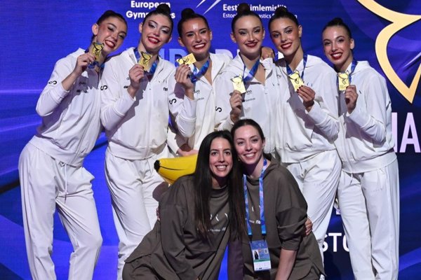 El conjunto sénior de España se proclama campeón en el Europeo de rítmica