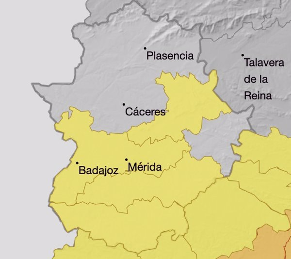 El 112 activa este domingo la alerta amarilla por altas temperaturas en varios puntos de Extremadura
