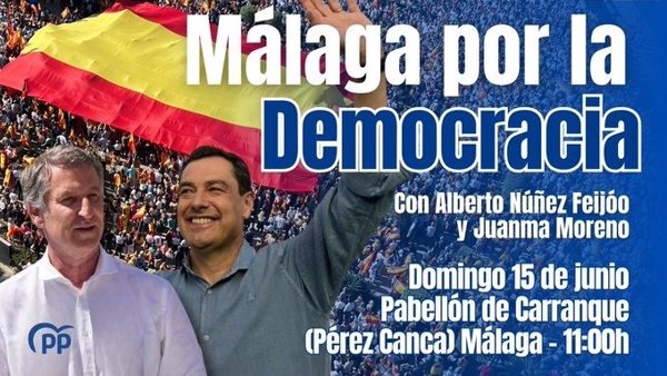 Feijóo y Moreno protagonizan un acto el domingo en Málaga por 