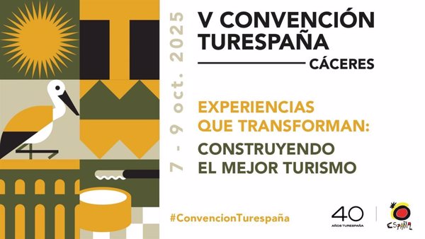 Abierto el plazo de inscripción para participar en la V Convención Turespaña, del 7 al 9 de octubre en Cáceres