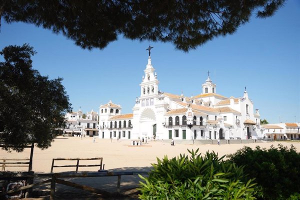 Herida grave una mujer de 94 años por un mulo desbocado en El Rocío que deja dos lesionados más