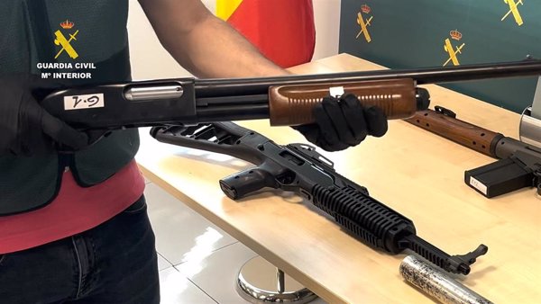 Desmantelada en Alguazas (Murcia) una red criminal que suministraba armas de fuego a narcotraficantes