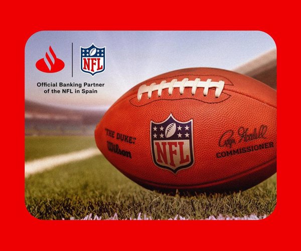Santander, banco oficial de la NFL en España