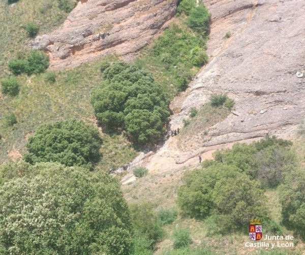 Muere una escaladora tras sufrir una caída de varias decenas de metros en la vía ferrata de Miraveche (Burgos)