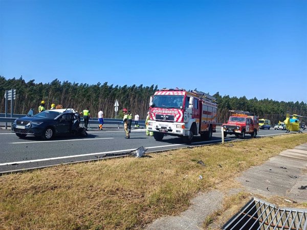 Una persona fallecida y varias heridas en un accidente de tráfico en O Pino (A Coruña)