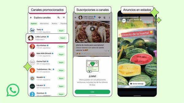 WhatsApp promocionará canales y permitirá suscripciones para apoyar a los favoritos de los usuarios
