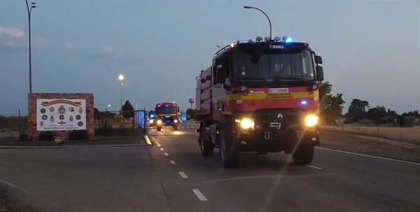 La UME se despliega en los municipios afectados por las inundaciones en Aragón