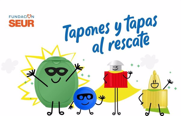 Fundación Seur transforma en superhéroes los tapones en su campaña para ayudar a niños con enfermedades graves