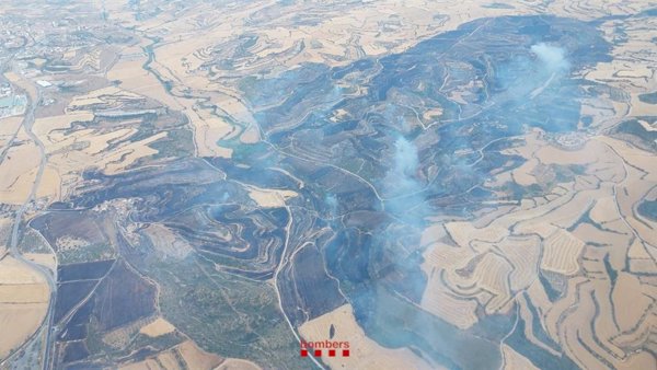 El incendio de Granyena de Segarra (Lleida) está controlado tras quemar una 473 hectáreas