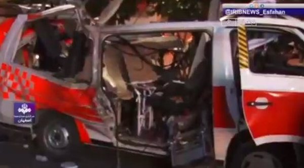 Tres muertos por el impacto de un proyectil israelí contra una ambulancia cerca de Isfahán, en Irán