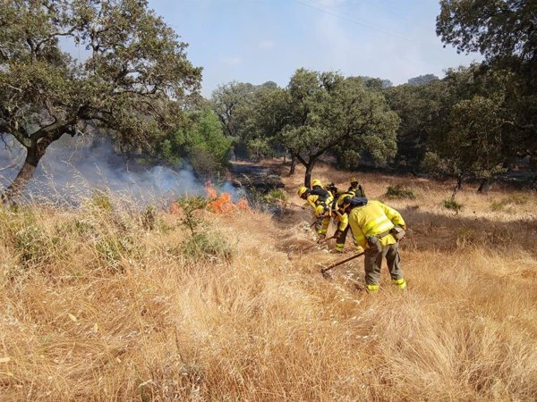 Extinguido el incendio forestal de Zalamea La Real (Huelva) que llegó a activar la fase de emergencia