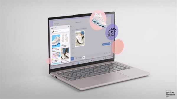 Lenovo presenta Chromebook Plus, el primero con MediaTek Kompanio Ultra y funciones exclusivas de Google AI