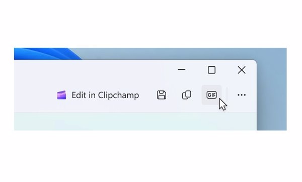 Recortes de Windows prueba la exportación de GIF para grabaciones de pantalla