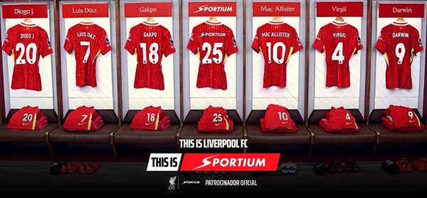 Sportium, patrocinador oficial del Liverpool FC en España, LATAM, Portugal e Italia