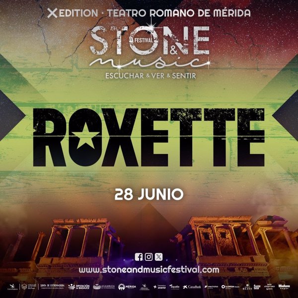 Roxette clausura el sábado la décima edición del Stone&Music Festival de Mérida