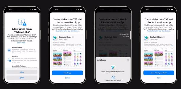 Apple actualiza las tarifas para desarrolladores en la UE por la apertura de iOS a descargas de apps y tiendas externas