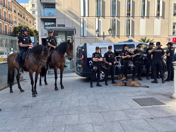 Policía Nacional desplegará drones, unidad canina, caballería y el Grupo de Atención al Ciudadano durante Orgullo Madrid