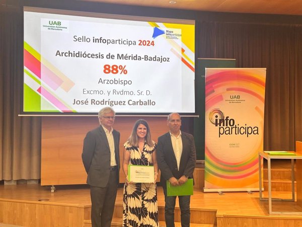 La Archidiócesis de Mérida-Badajoz, premiada con el Sello de Transparencia por la Universidad Autónoma de Barcelona