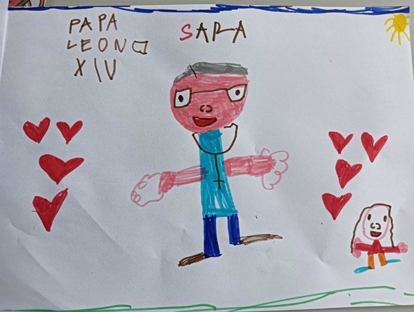 León XIV agradece a alumnos de 5 años de un colegio de Madrid sus
