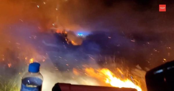 En fase de control el incendio de Villa del Prado a la espera de temperaturas y tormentas de esta tarde
