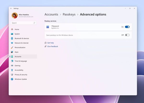 Microsoft se asocia con 1Password para una mayor integración con las claves de acceso en Windows 11