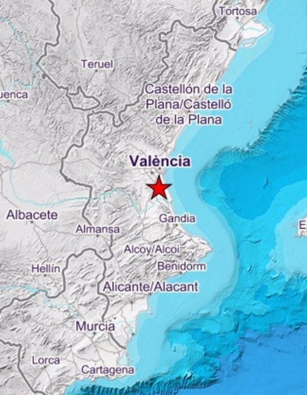 Registrado un terremoto en Almussafes (Valencia) de magnitud 2.7 y dos menores en Silla