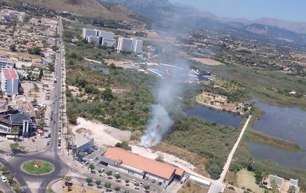 Declarados dos incendios agrícolas en Alcúdia y Muro (Mallorca)