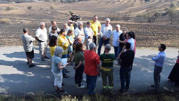 El Govern facilitará el peritaje de la parcelas afectadas por el incendio de Lleida